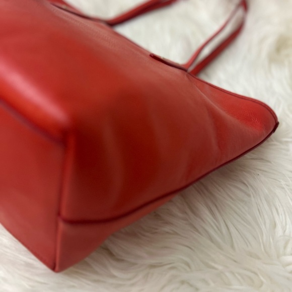 Coach #F37785 Vibrant Red Tote Bag - Picture 5 of 13